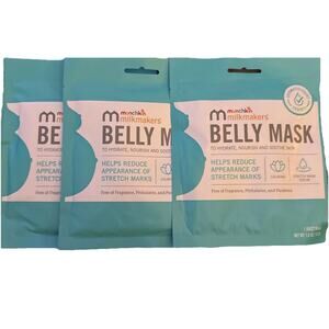 Munchkin Milkmakers Belly Mask Reduce Stretch Marks 3 Sheet Masks NIP